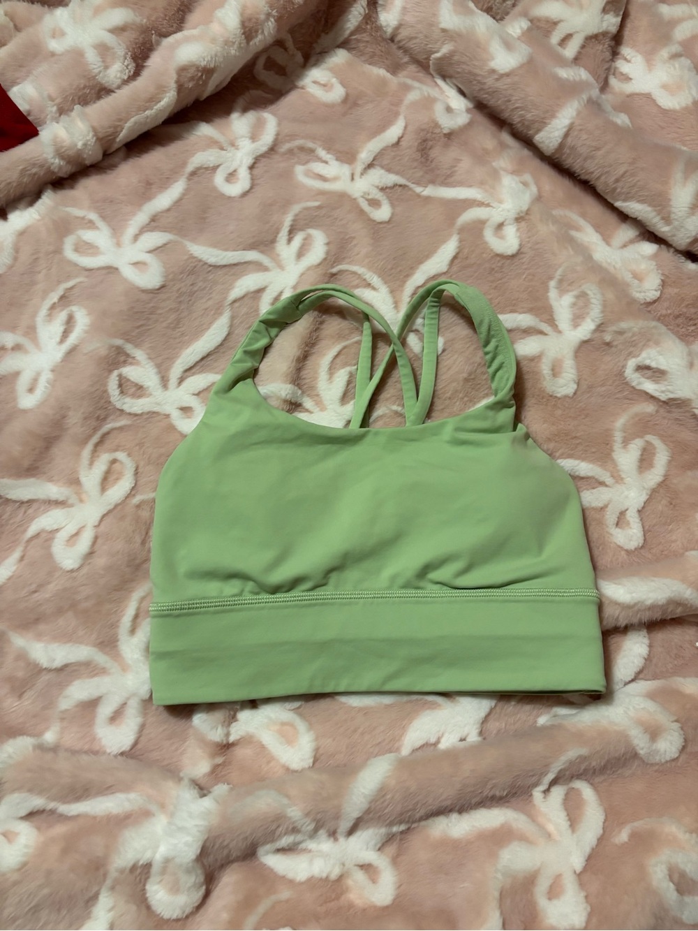 lululemon athletica Light Green Strappy Sports Bra